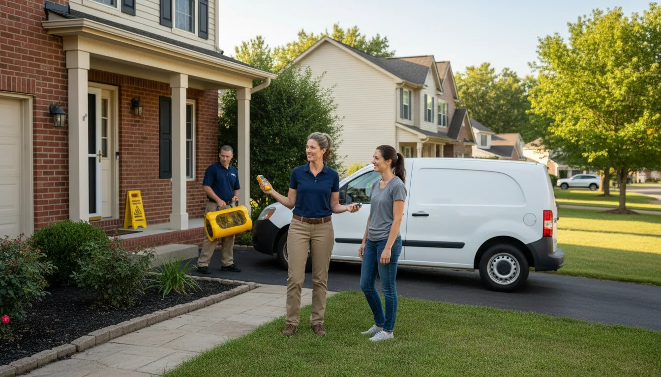 Residential water damage restoration in Ord, NE
